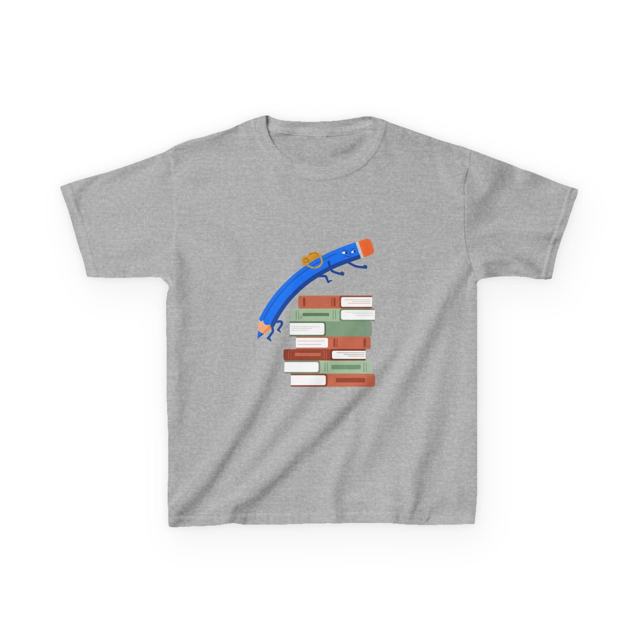 Kids Tee - Back to School Education | Books & Pencil