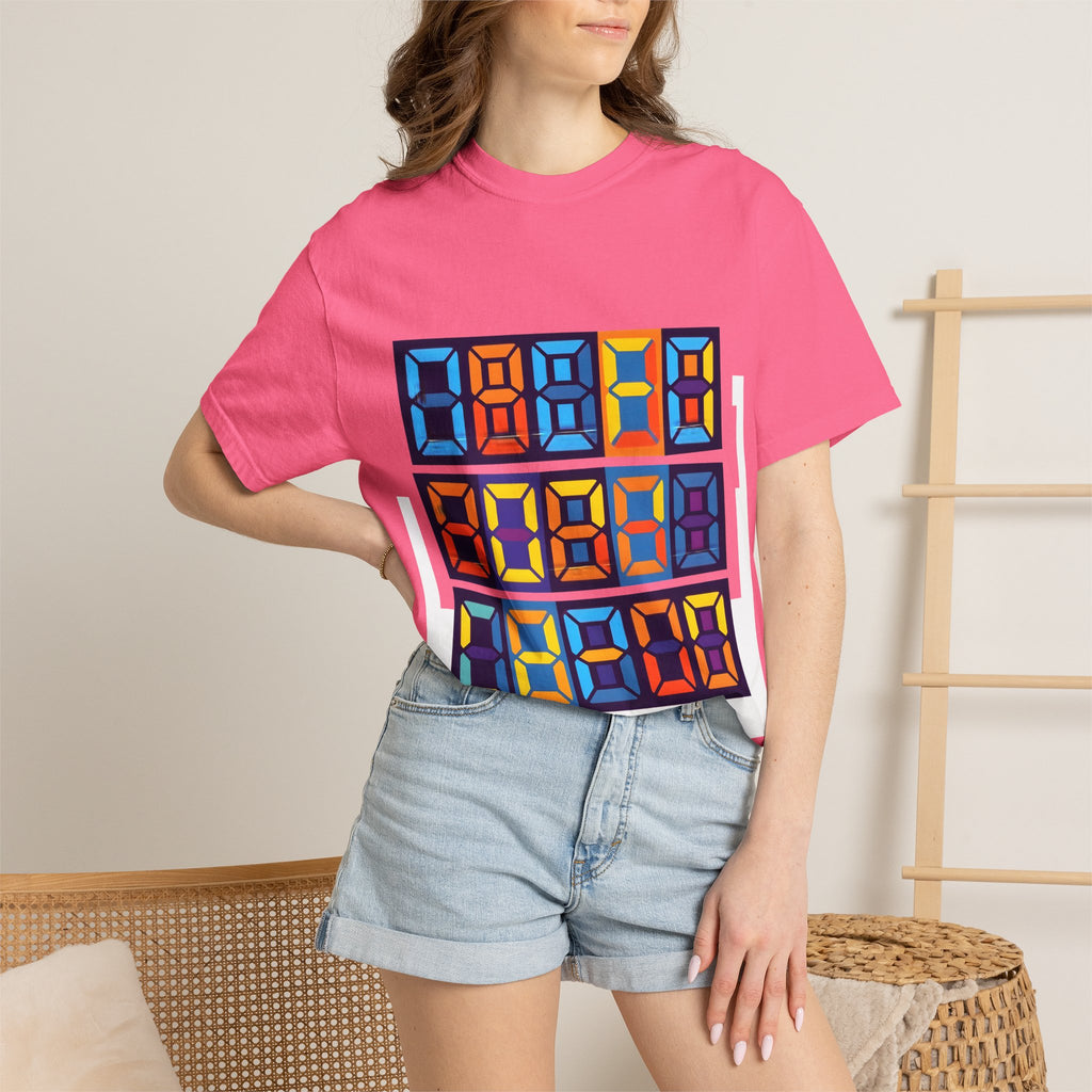 Unisex T-Shirt - Retro Tech 8-Bit Digital Display | Comfort Colors