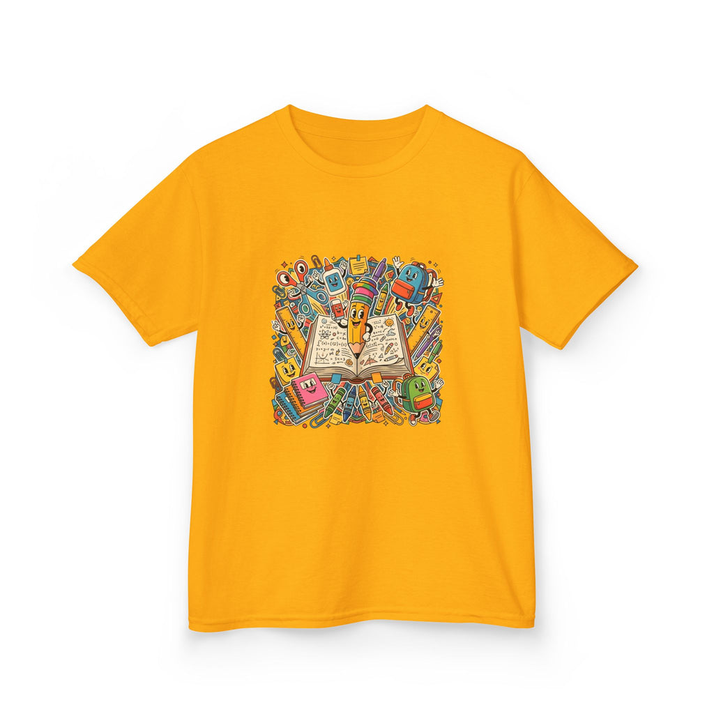 Kids Back to School Tee - Math Equations & School Supplies | 2026