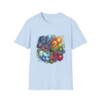 Abstract T-Shirt - Whimsical Watercolor Mandala | Surreal Figures