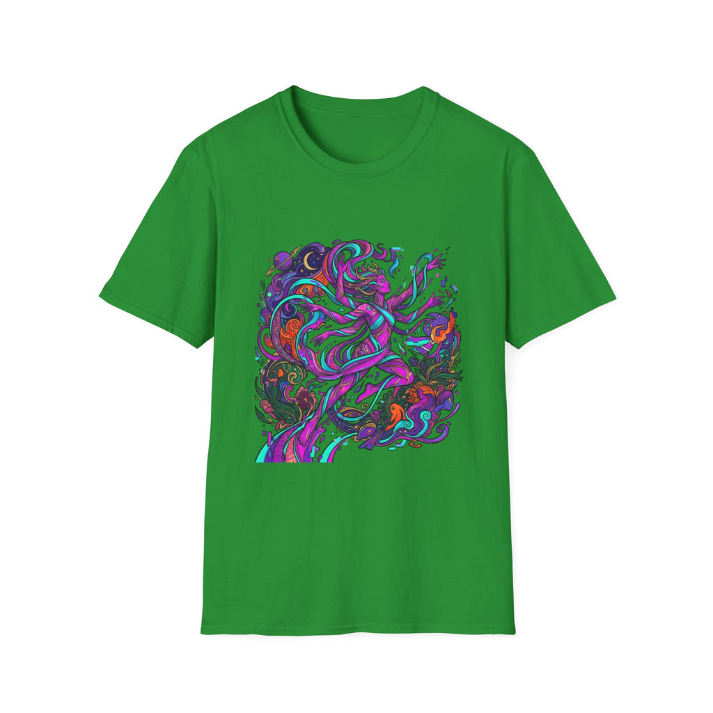 T-Shirt - Vibrant Psychedelic Cosmic Goddess Spiritual Flow