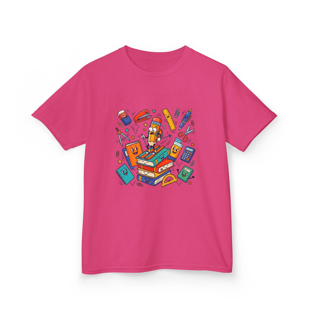 Kids T-Shirt - Cute Doodle School Supplies | First Day 2026