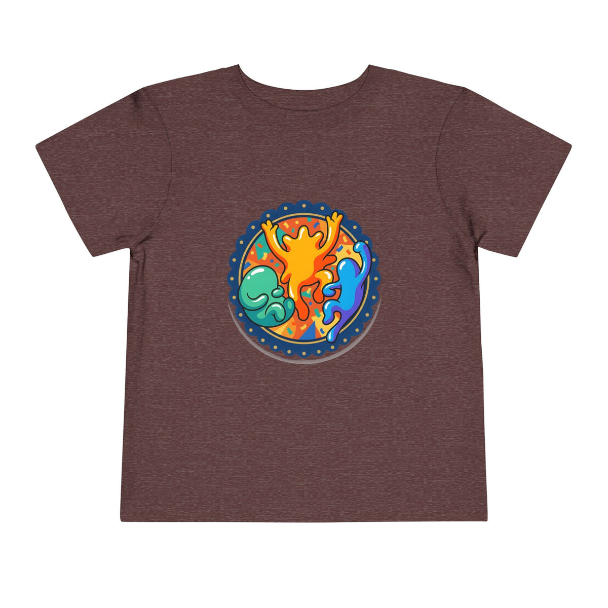 Toddler Tee - Vibrant Playful Celebration Dancing Confetti Shirt