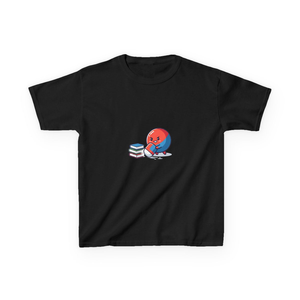 Kids Heavy Cotton Tee - Cute School Learning Cartoon Shirt