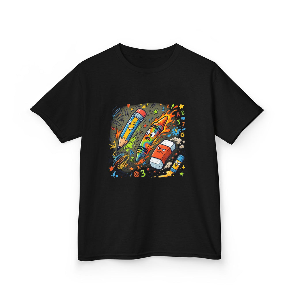 Kids Tee - Vibrant Doodle School Supplies | Back to School
