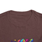 Toddler Crypto Shirt - Neon Geometric Digital Art | Blockchain Kids