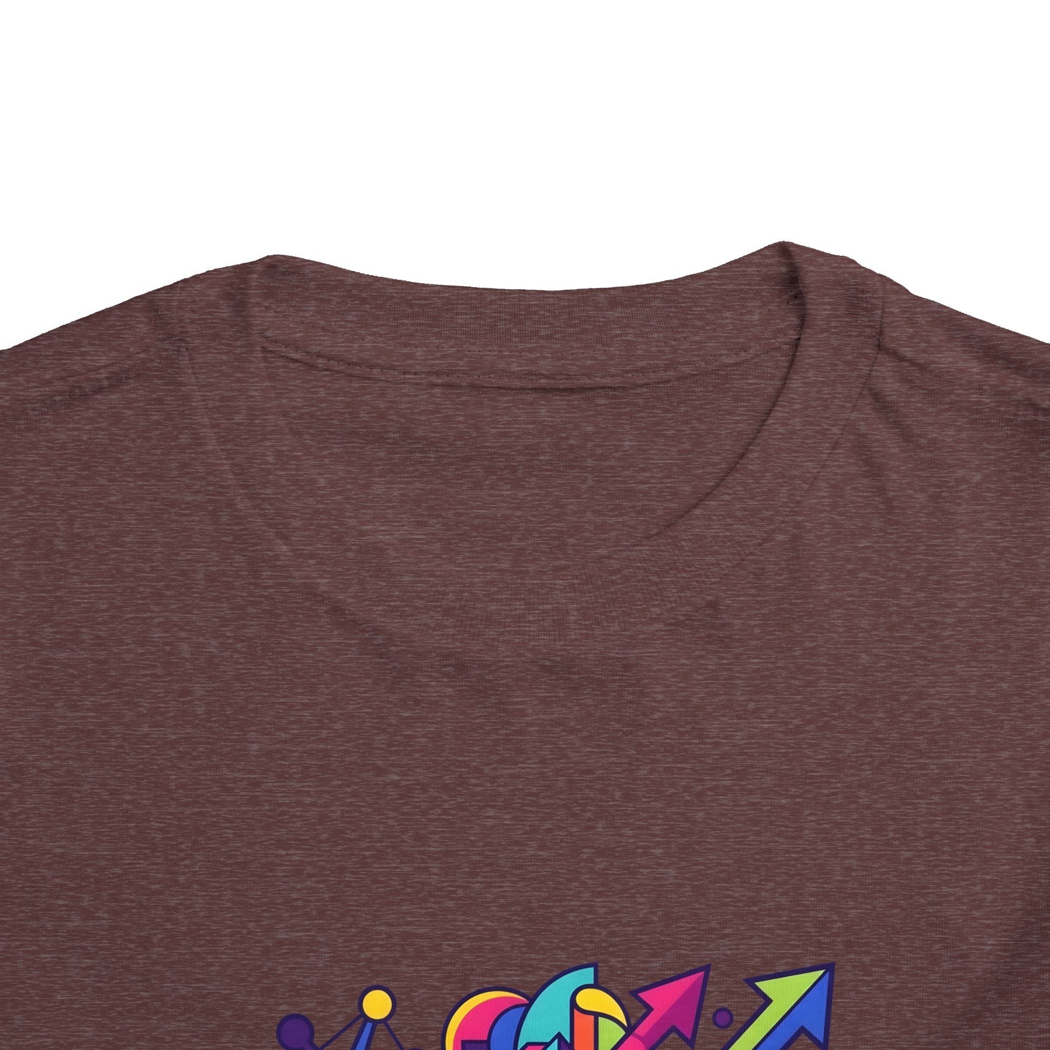Toddler Crypto Shirt - Neon Geometric Digital Art | Blockchain Kids