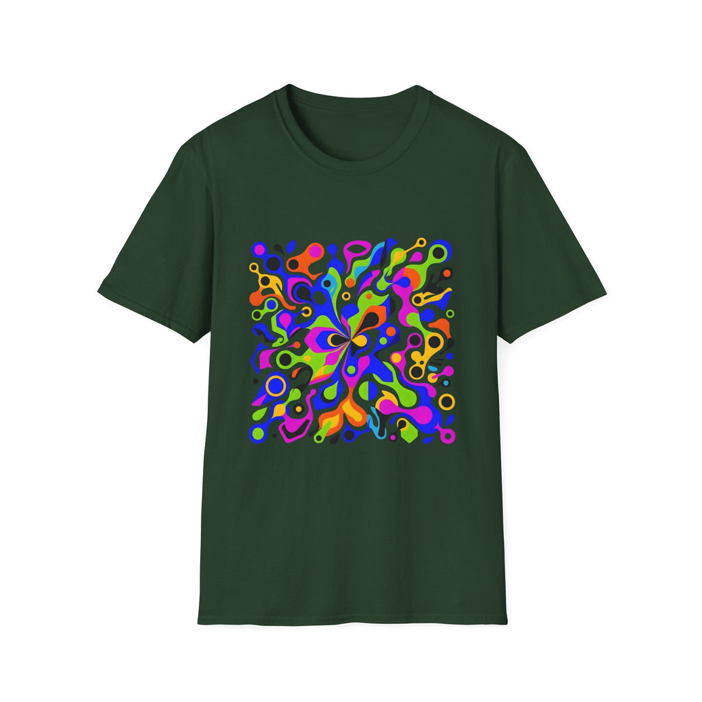 Unisex T-Shirt - Vibrant Organic Abstract | Psychedelic Flow