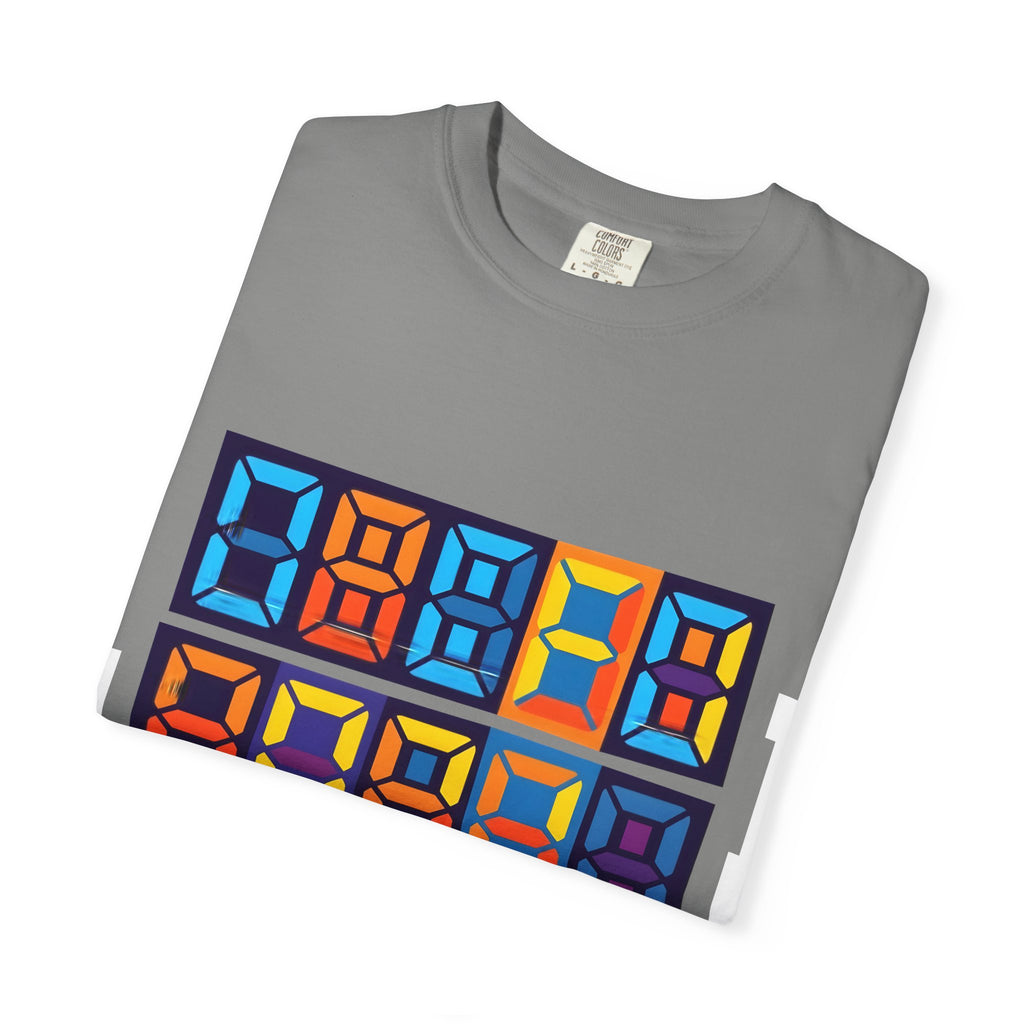 Unisex T-Shirt - Retro Tech 8-Bit Digital Display | Comfort Colors