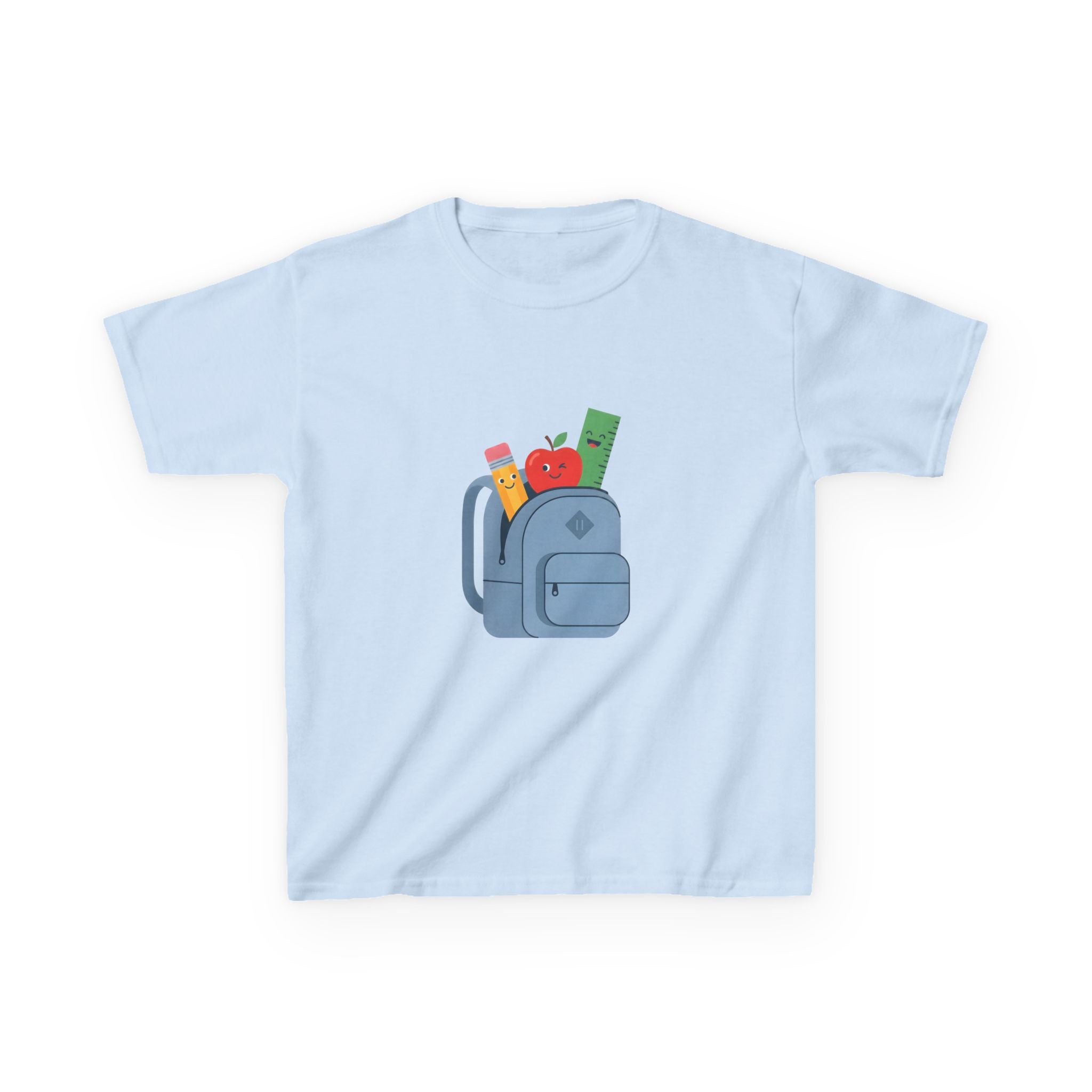 Kids Back to School Tee - Cute School Supplies Cartoon | 2026