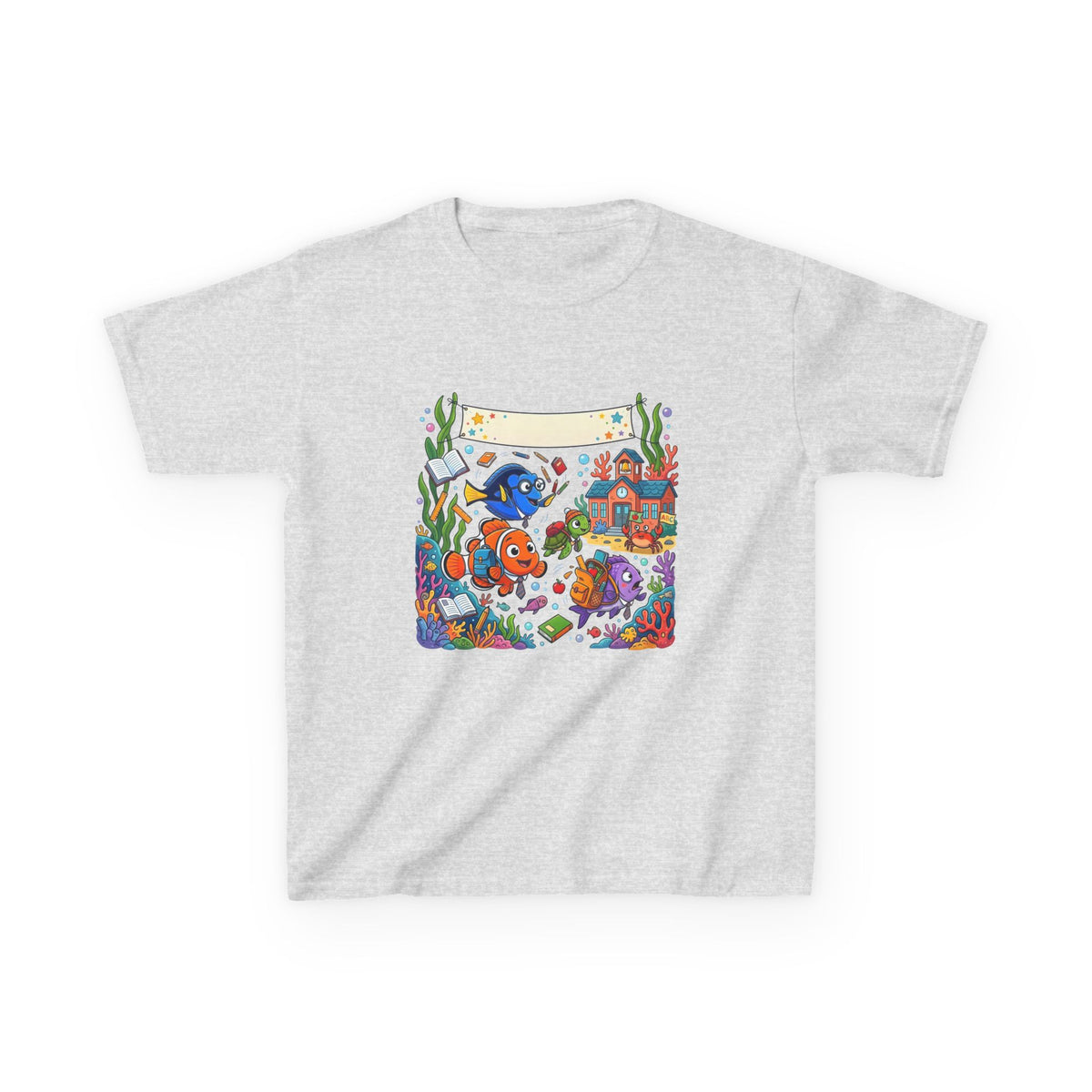Kids T-Shirt - Whimsical Underwater School ABC | Back to School