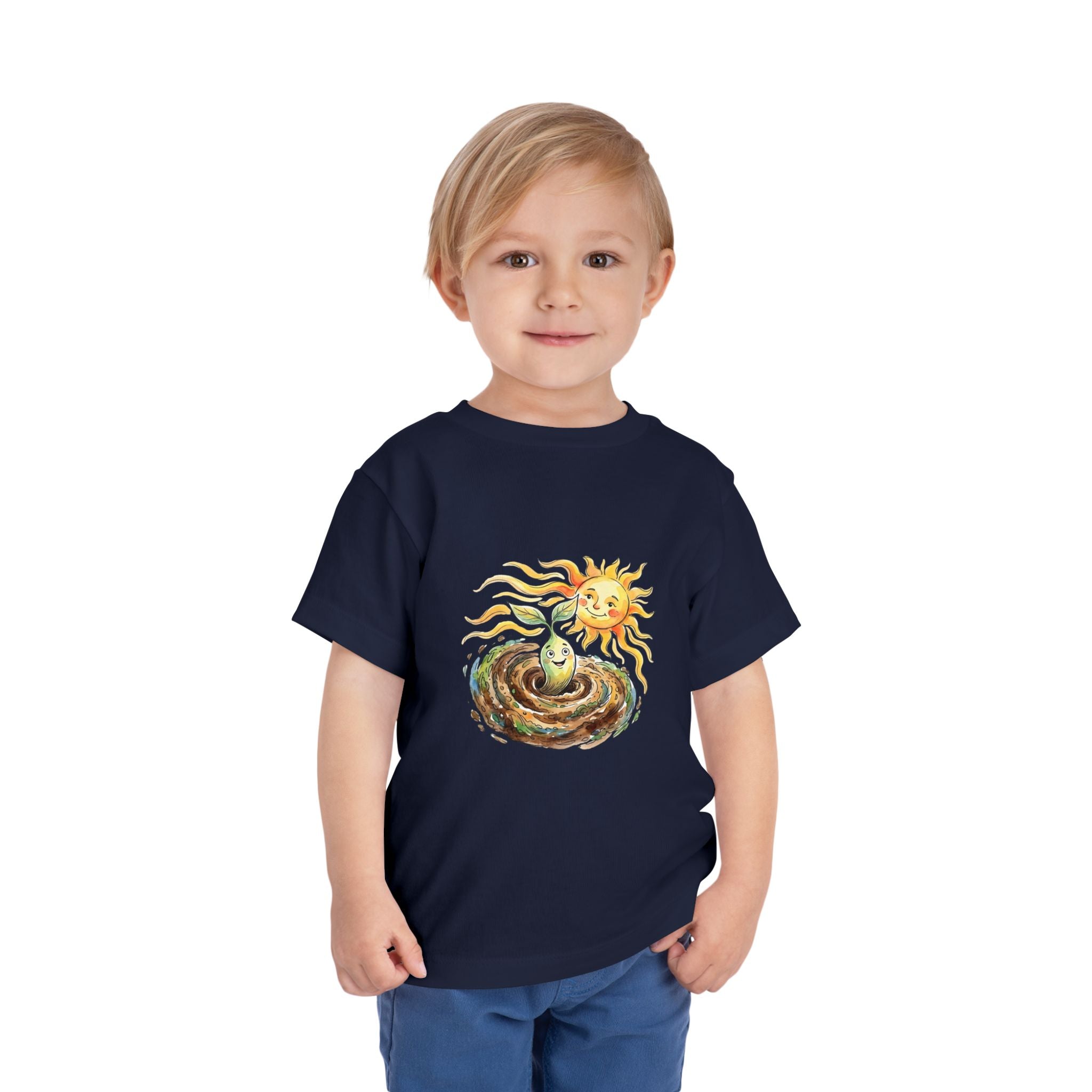 Toddler Tee - Whimsical Nature Growth Life Cycle Shirt | Earth Sun