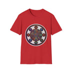 Unisex Steampunk T-Shirt - Ornate Mystical Mandala & Gears