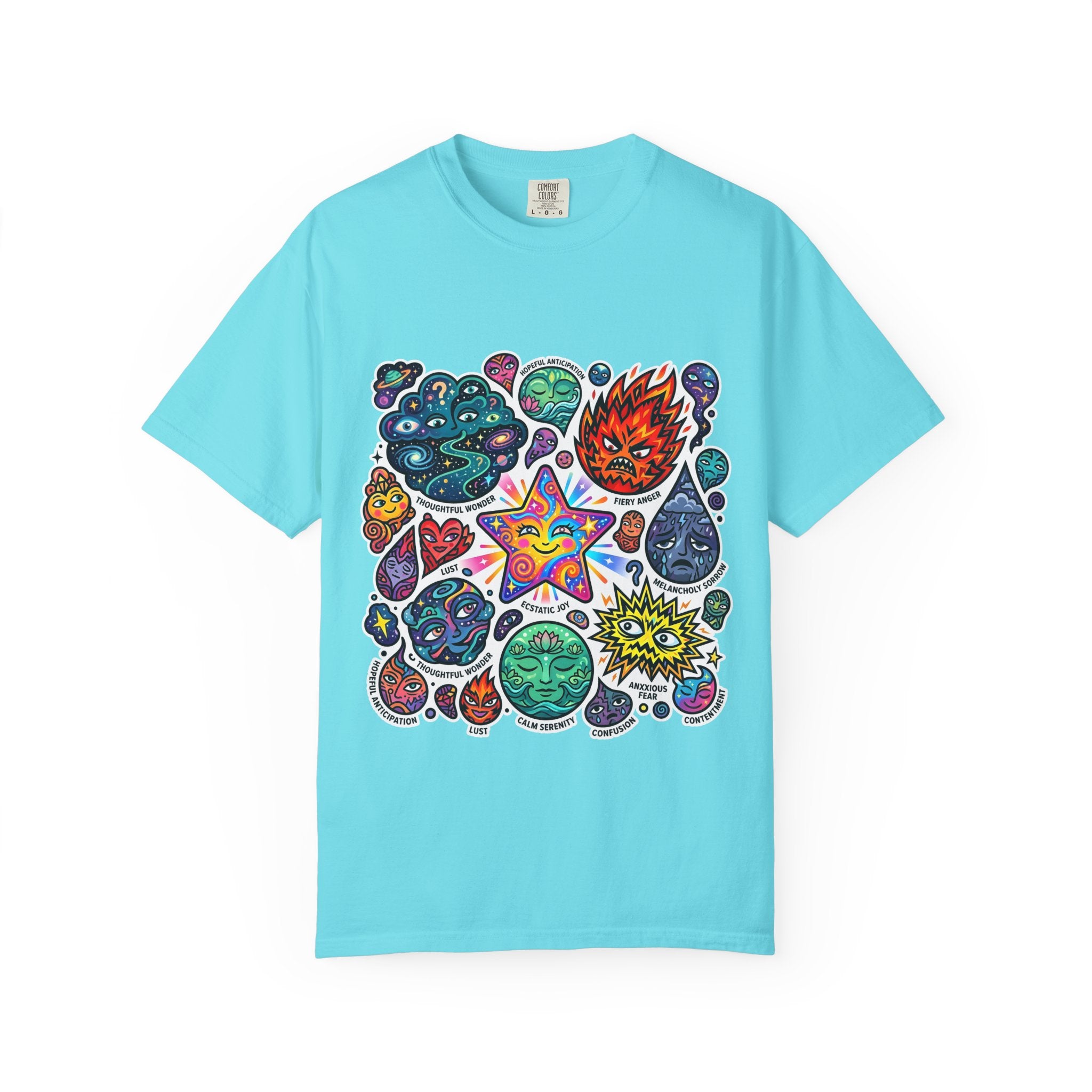 Comfort Colors T-Shirt - Psychedelic Emotions Art | Mental Health