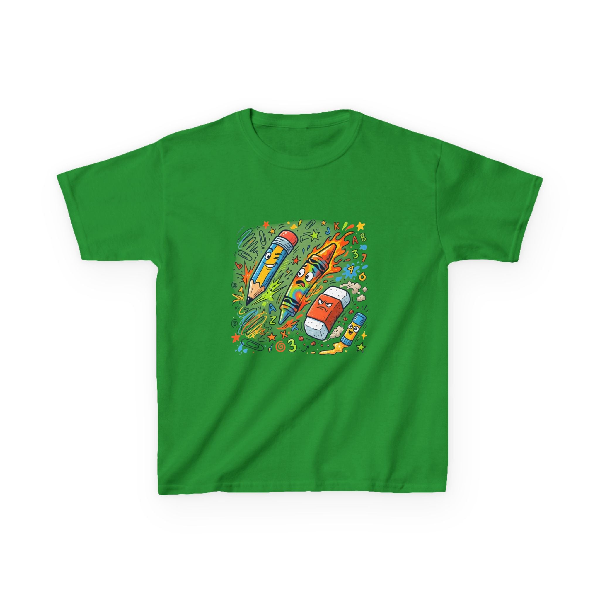 Kids Tee - Vibrant Doodle School Supplies | Back to School