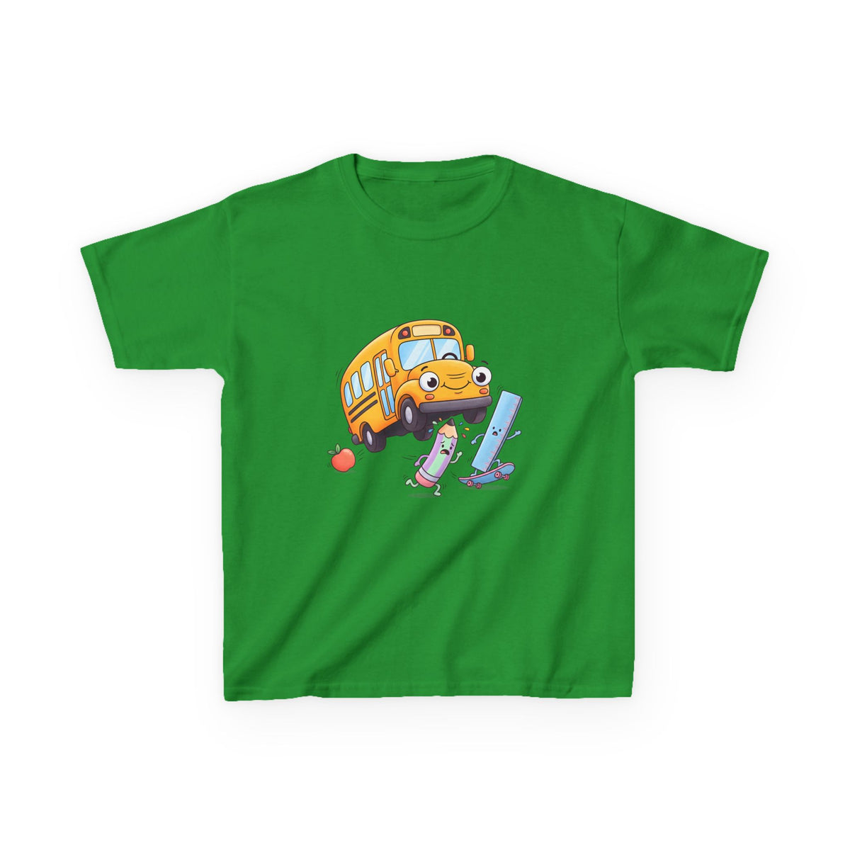 Kids School Bus Tee - Cute School Supplies Shirt | Back to School 2026