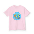 Kids Tee - Cute Earth Travel & School Cartoon Shirt | Adventure