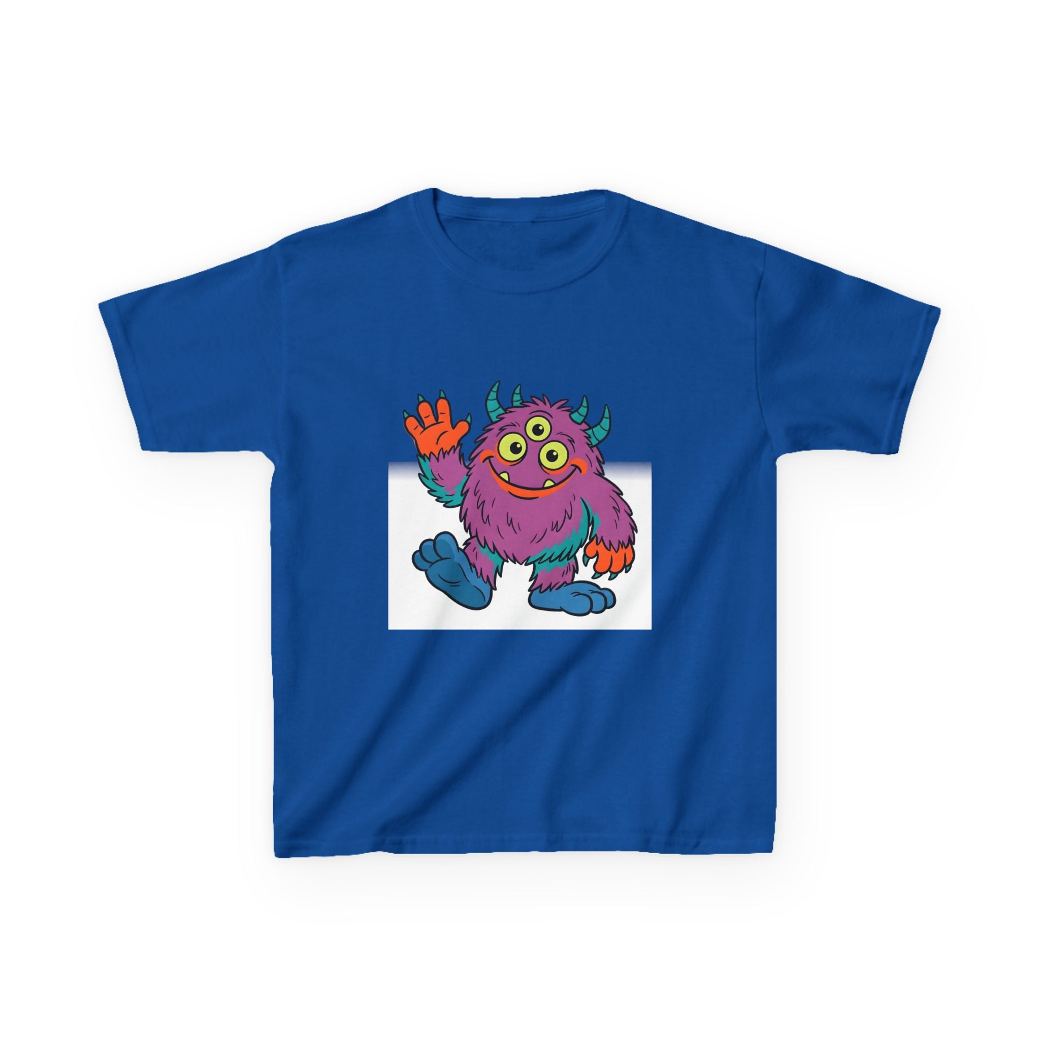 Kids T-Shirt - Cute 3-Eyed Monster Cartoon | Colorful & Fun