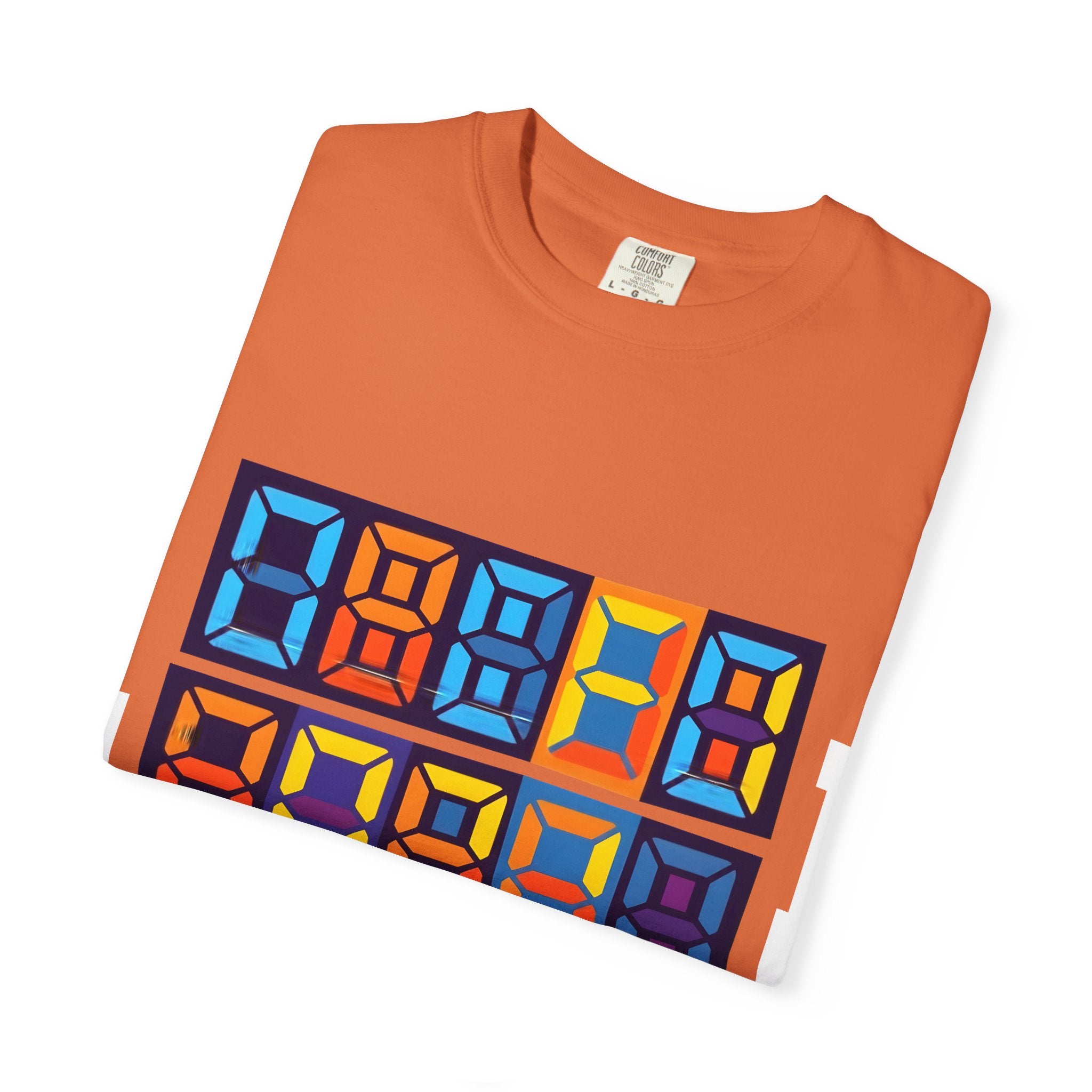 Unisex T-Shirt - Retro Tech 8-Bit Digital Display | Comfort Colors