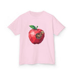 Kids Steampunk T-Shirt - Low Poly Geometric Mechanical Apple Worm