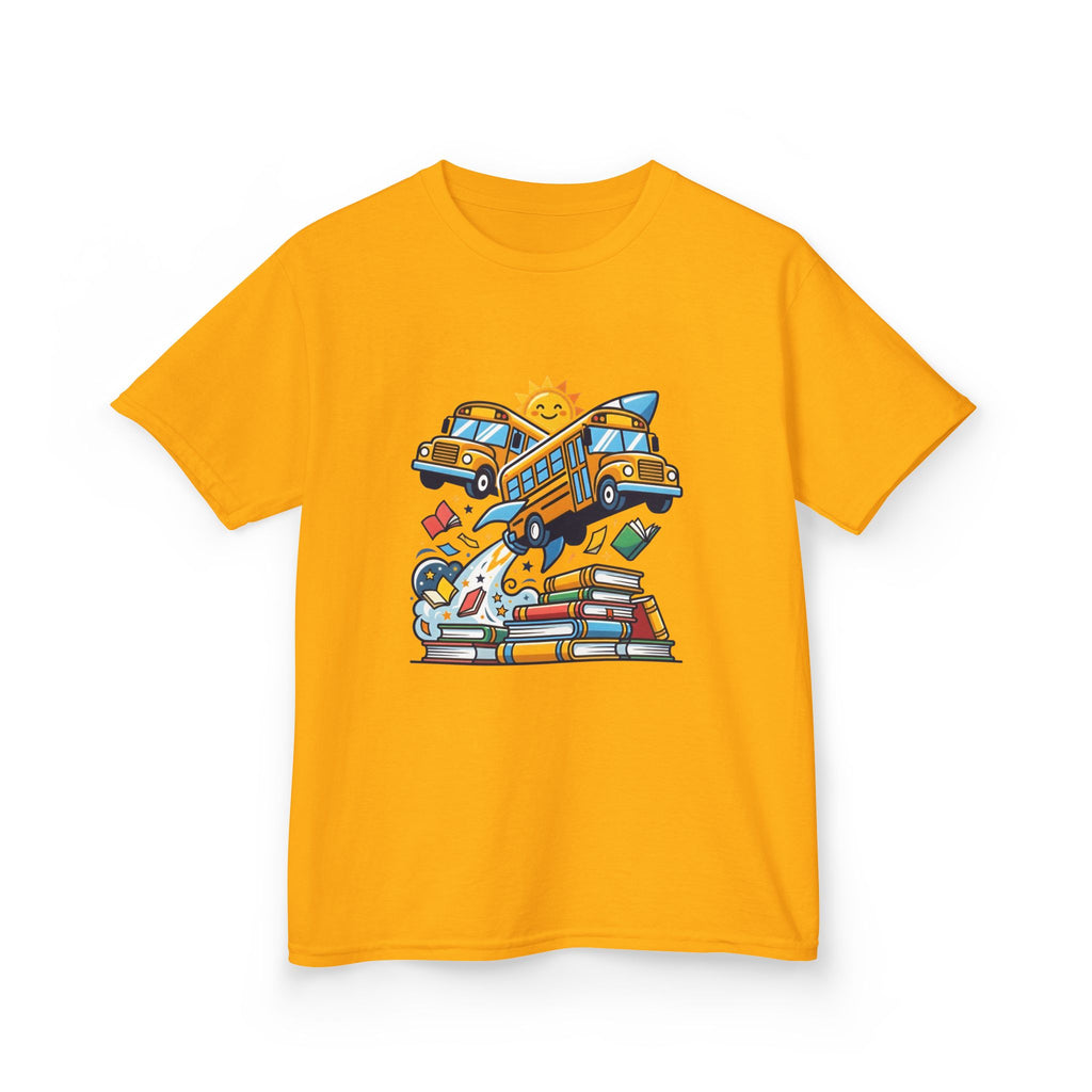 Kids Back to School T-Shirt - Rocket Bus Adventure | First Day