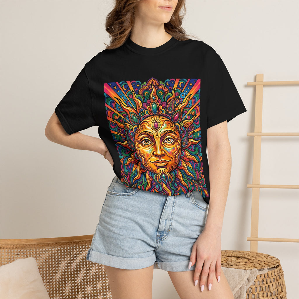 Unisex T-shirt - Psychedelic Sun Boho | Comfort Colors Garment-Dyed