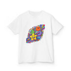 Kids Psychedelic Monster Tee - Vibrant Cartoon Doodle Shirt