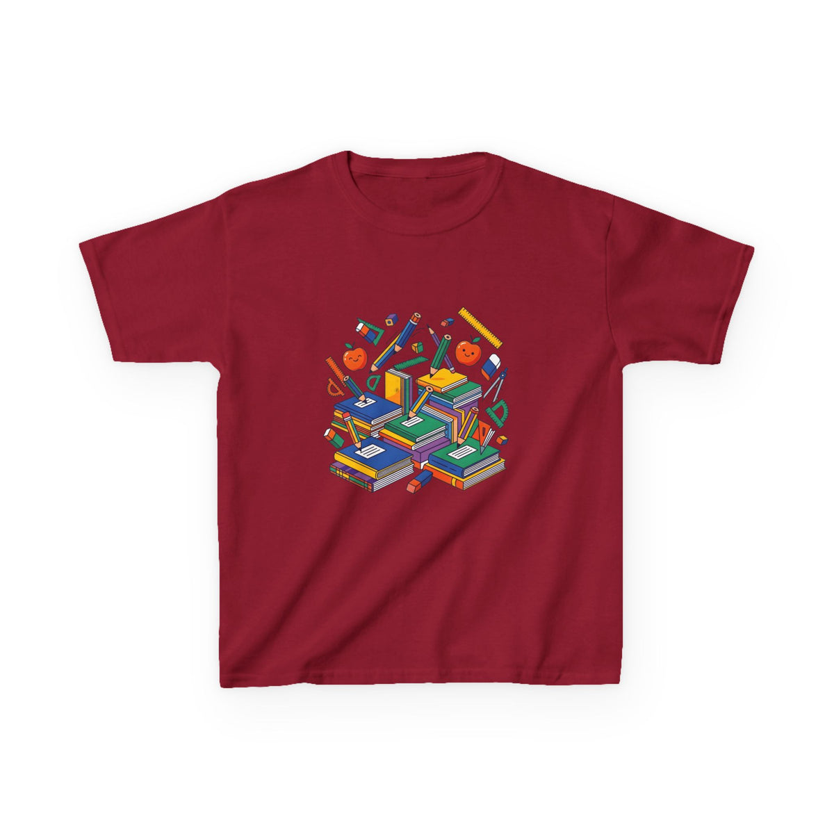 Kids School Supplies Tee - Colorful Education Design | Back to School