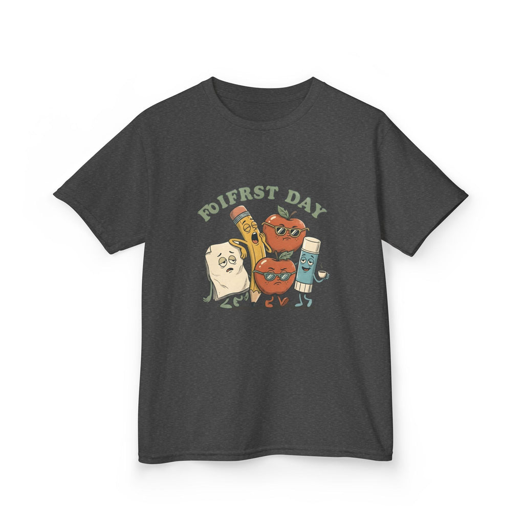 Kids Tee - Funny "FIRST DAY" Tired School Supplies Back to School 2026
