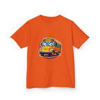 Kids T-Shirt - Angry SCHOOL BUS Cartoon Tee | Funny Character