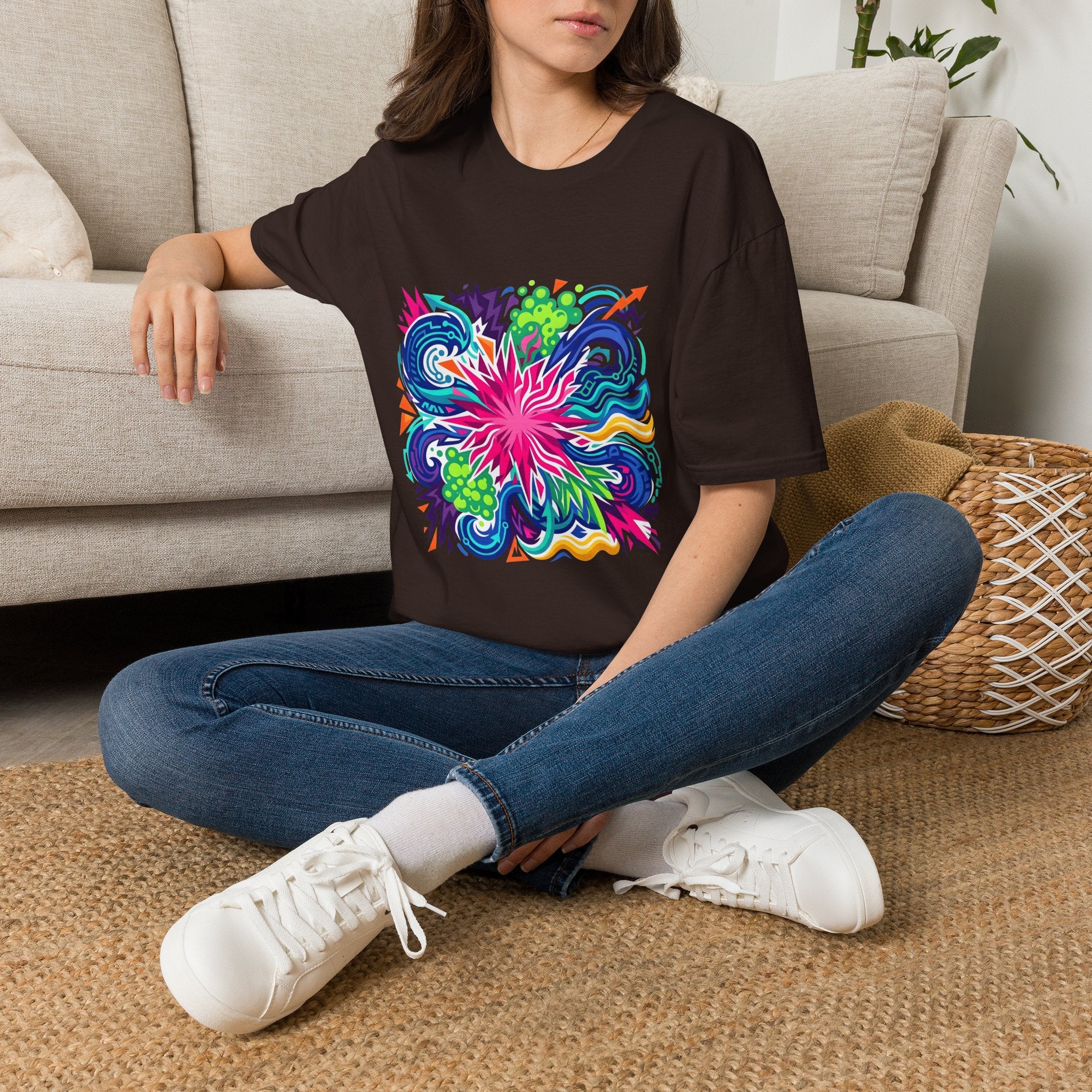 Abstract T-Shirt - Vibrant Graffiti Explosion | Unisex