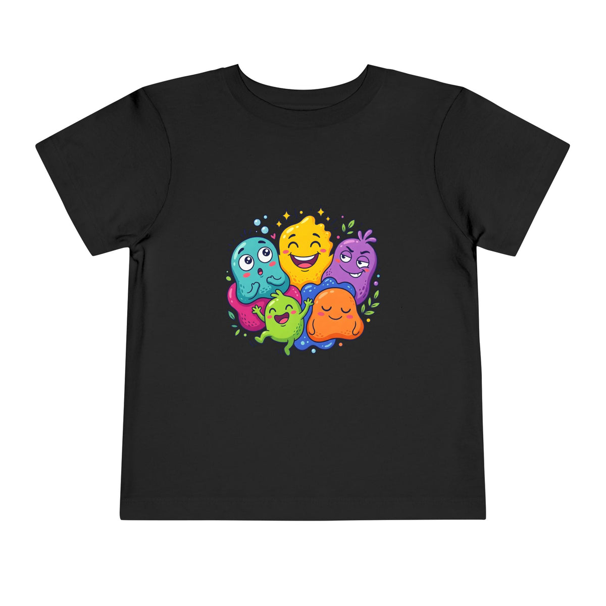 Toddler Monster Tee - Cute Happy Colorful Cartoon Kids Shirt
