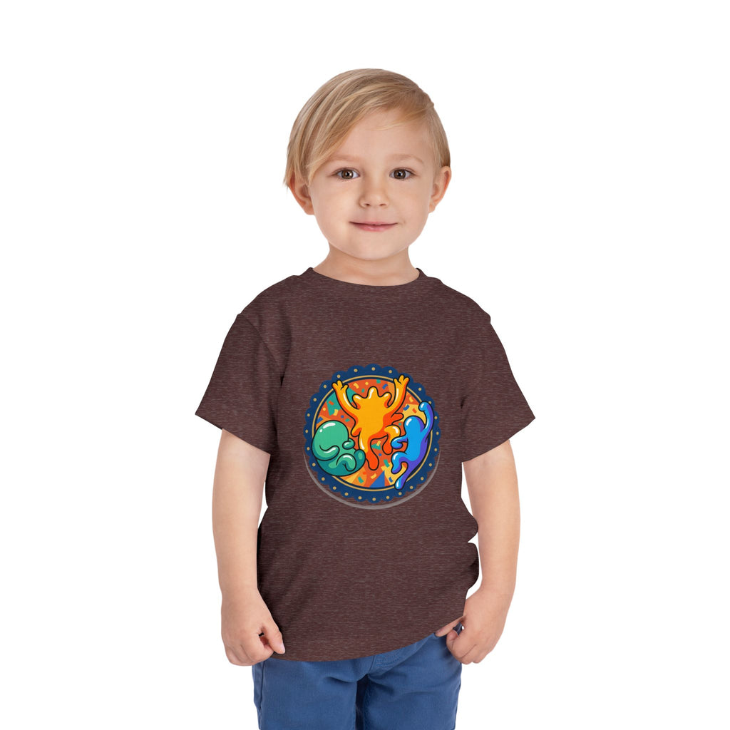 Toddler Tee - Vibrant Playful Celebration Dancing Confetti Shirt