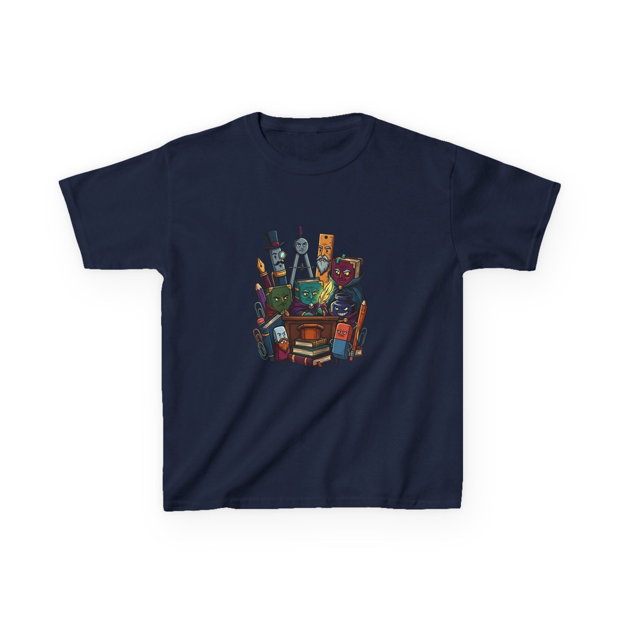 Kids Tee - Whimsical School Supplies Characters | Back to School