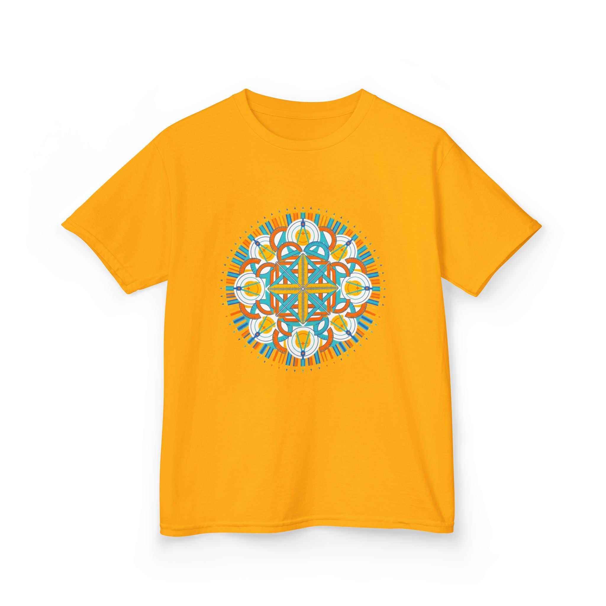 Kids T-Shirt - Math & Drafting Tools Mandala | STEM