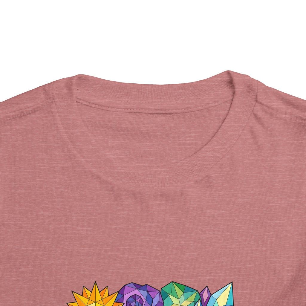Toddler Tee - Vibrant Geometric Crystal & Gemstone Shirt