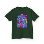Kids Glitch Art Tee - FUNGUS Neon Cyberpunk Design | Retro