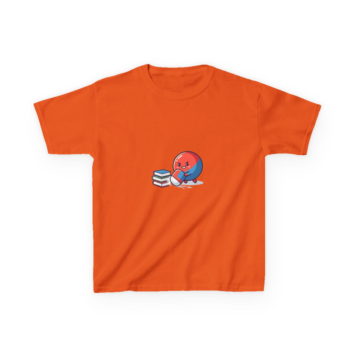 Kids Heavy Cotton Tee - Cute School Learning Cartoon Shirt