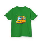 Kids School Bus T-Shirt - Cute Squirrel Driving Cartoon Tee | Back to