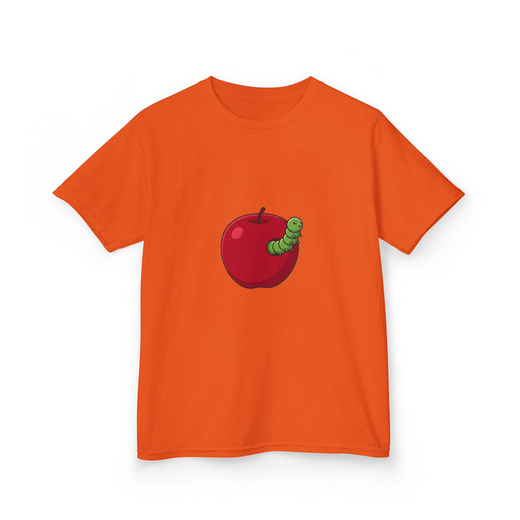 Kids T-Shirt - Cute Hungry Bookworm Caterpillar Apple Tee