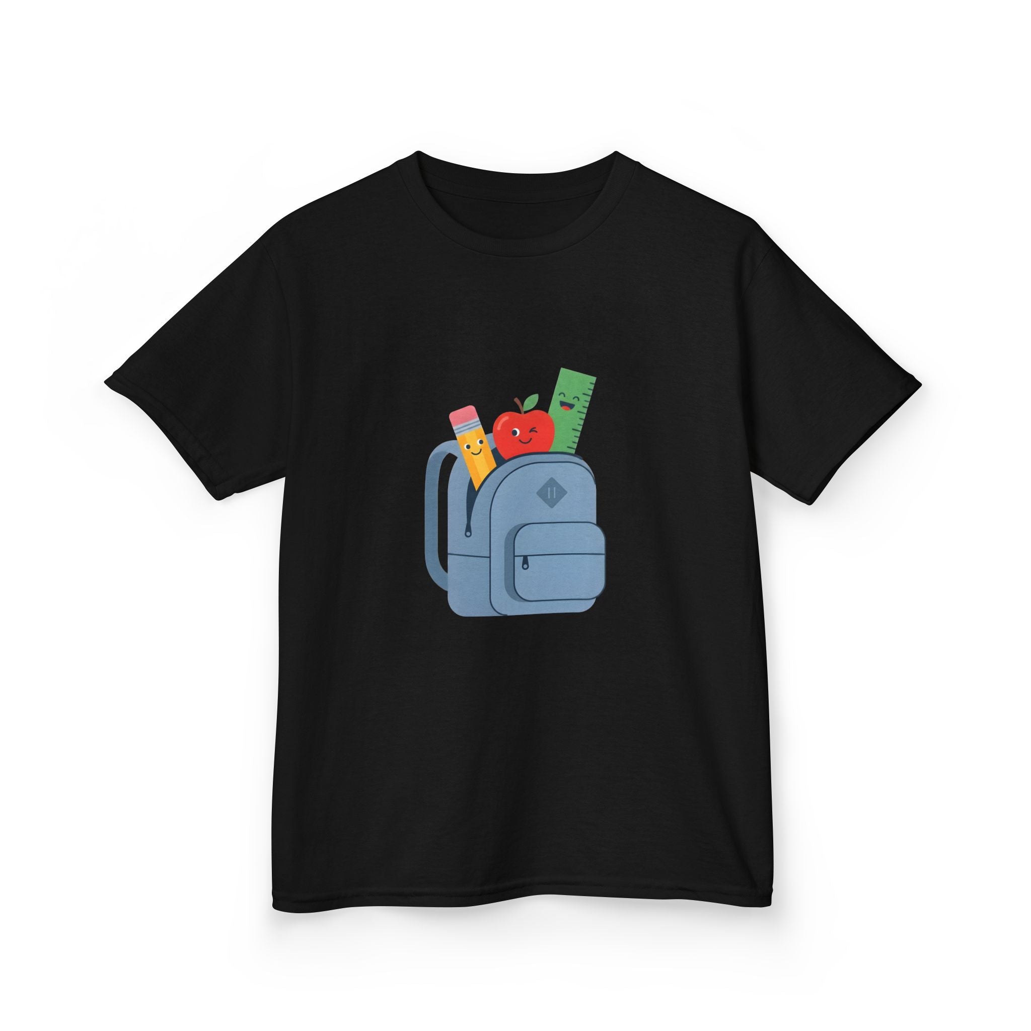 Kids Back to School Tee - Cute School Supplies Cartoon | 2026