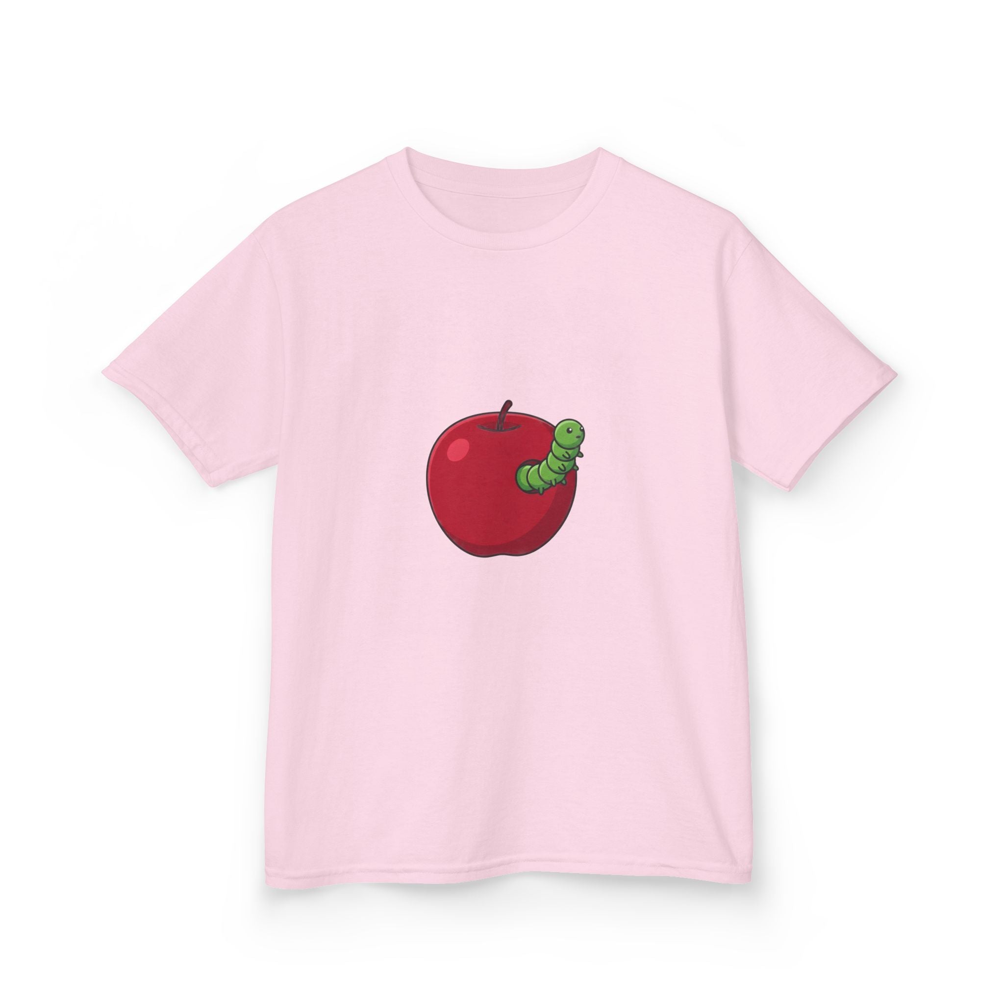 Kids T-Shirt - Cute Hungry Bookworm Caterpillar Apple Tee