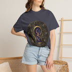 T-shirt - Celestial Keyhole Galaxy | Occult Alchemical Gold