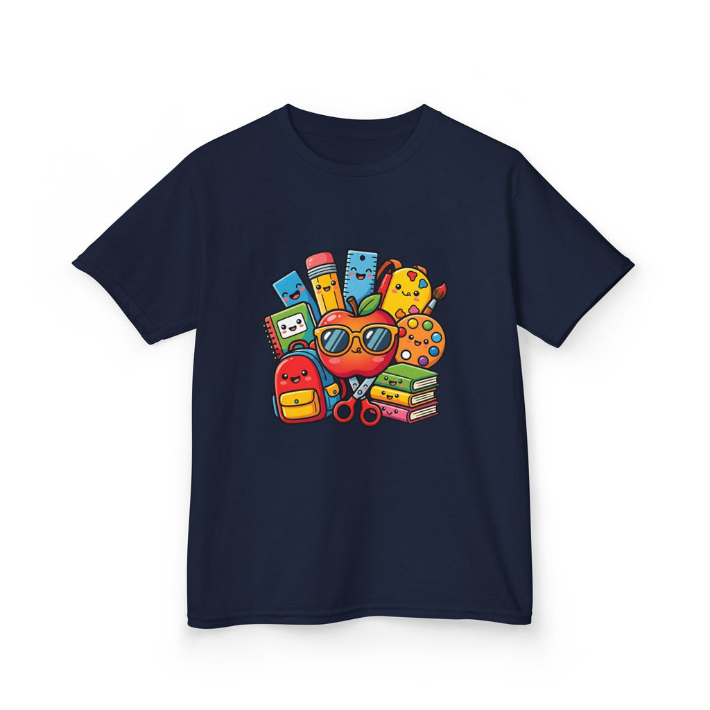 Kids Back to School T-Shirt - Kawaii School Supplies Art | 2026