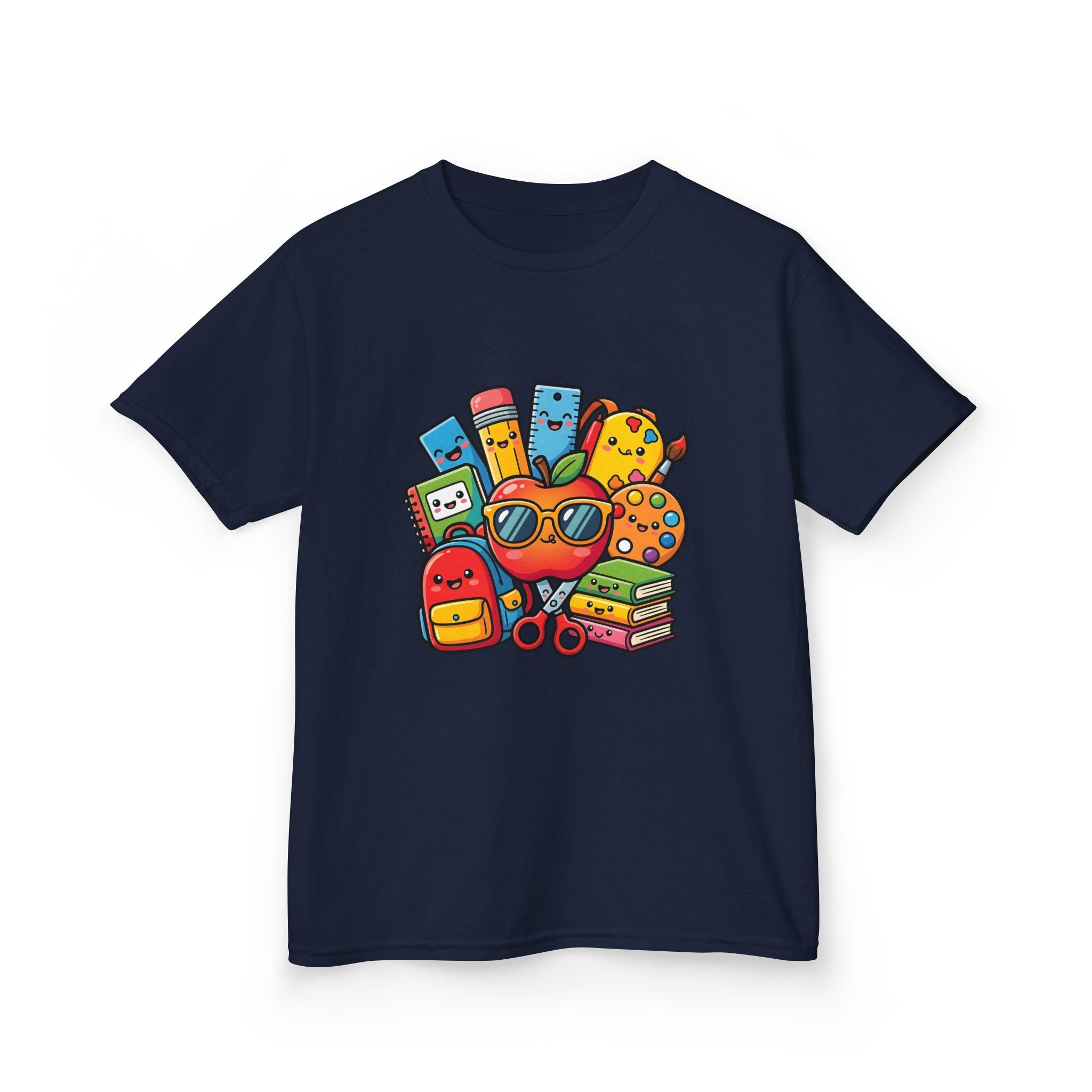 Kids Back to School T-Shirt - Kawaii School Supplies Art | 2026