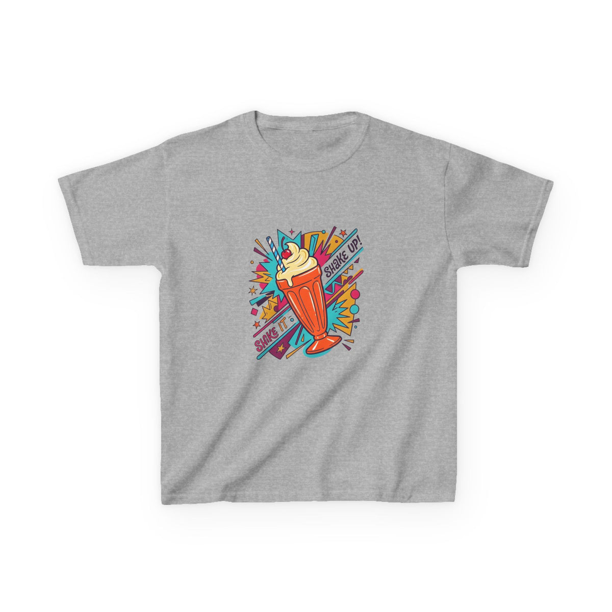 Kids Retro Pop Art Milkshake Tee - SHAKE IT UP! Dessert