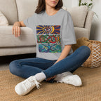 Unisex T-Shirt - Cosmic Folk Art Eye & Snake | Spiritual Nature