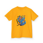 Kids Tee - Vibrant Geometric School Supplies Cartoon | Back to School