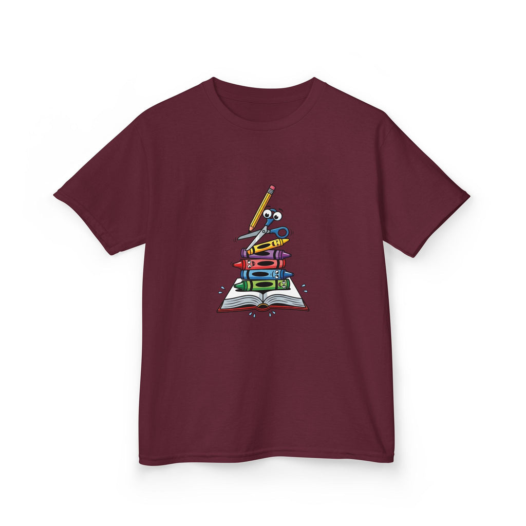 Back to School Kids Tee - Art Supplies Fun Design | 2026
