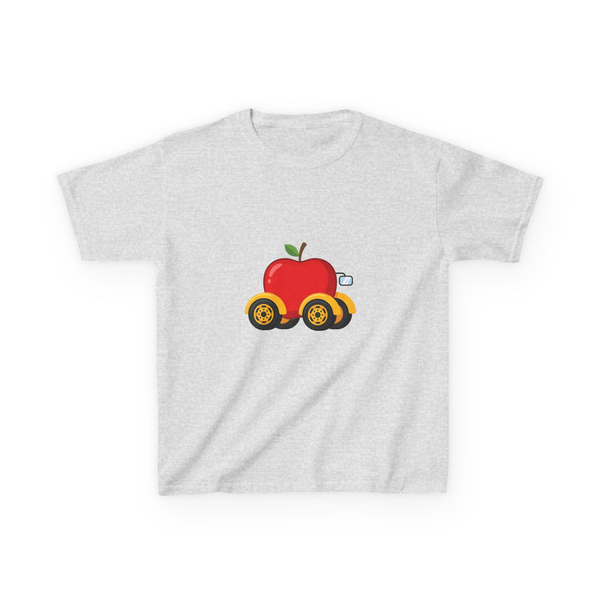 Kids T-Shirt - Apple On Wheels Graphic | Whimsical Fruit Car